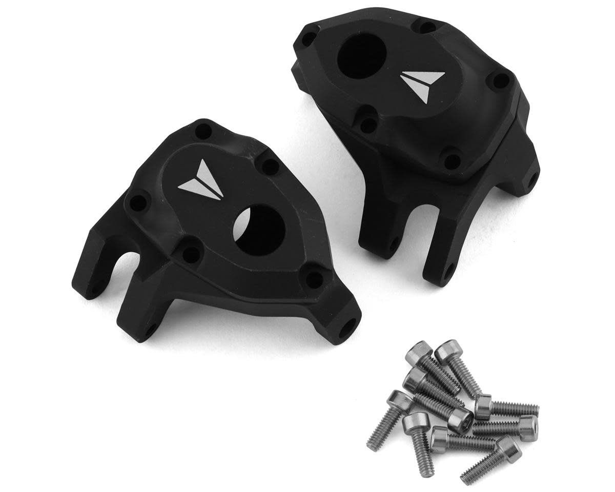#VPS08640 Vanquish Products F10 Portal Aluminum Front Knuckle Set (Black) (2)