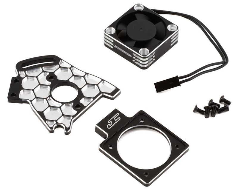 #2330-2 JConcepts Slash 4x4/Rustler 4x4 Aluminum Fan &amp; Honeycomb Motor Plate Set