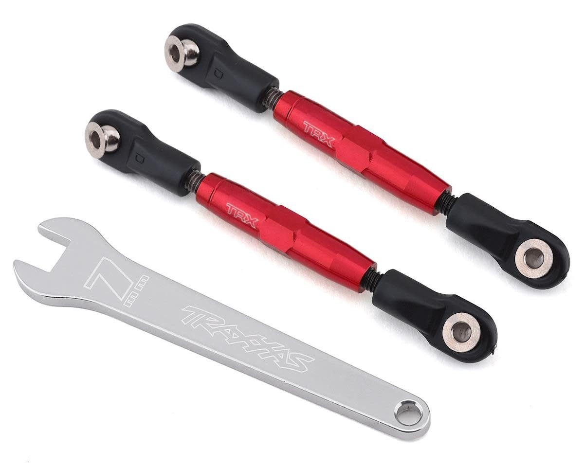 #3644R Traxxas Aluminum 39mm Camber Link Turnbuckle (Red) (2)