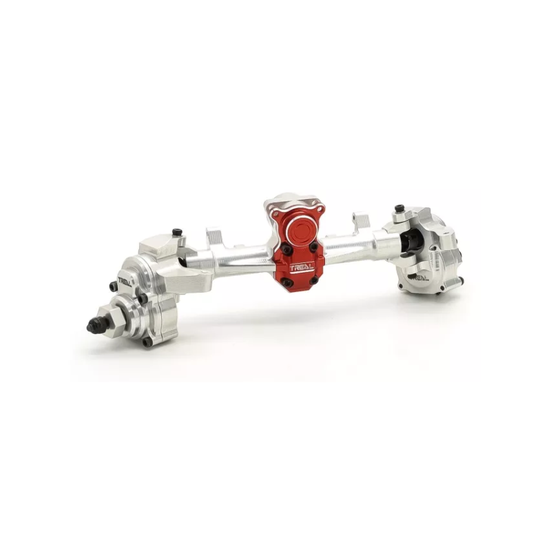 #X003DW5VYX Treal Hobby Axial SCX24 Aluminum Rear Portal Axle Upgrade Kit (Silver)