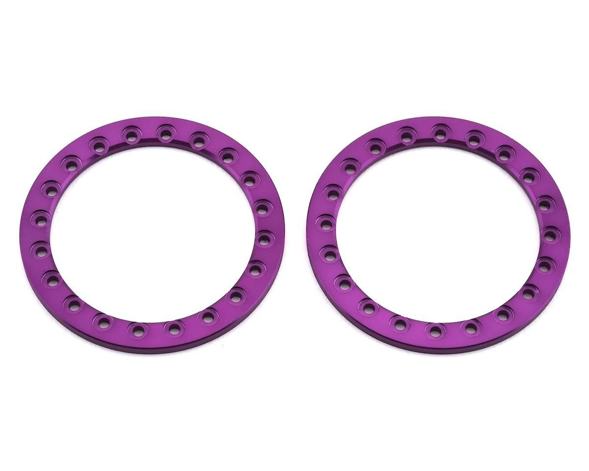 #SSD00374 SSD RC 1.9" Aluminum Beadlock Rings (Purple) (2)