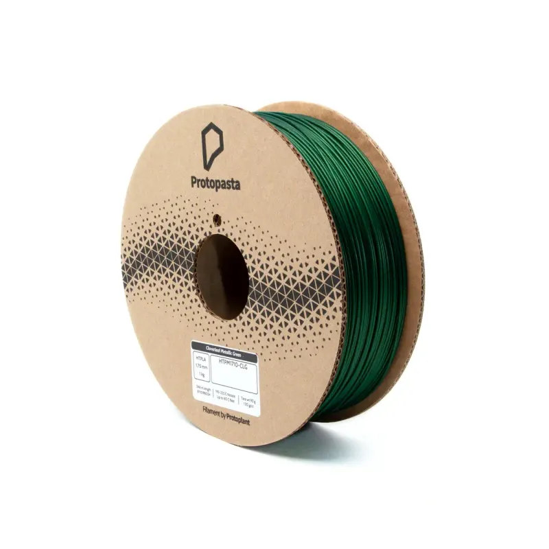 Protopasta Cloverleaf Metallic Green HTPLA  1.75mm 1kg Spool #HTPM1710-CLG
