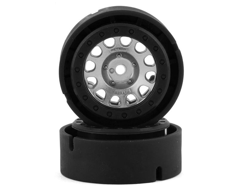 #9781-SATIN Traxxas 1.0" Micro Method Beadlock Rims (Silver) (2) (TRX-4M)