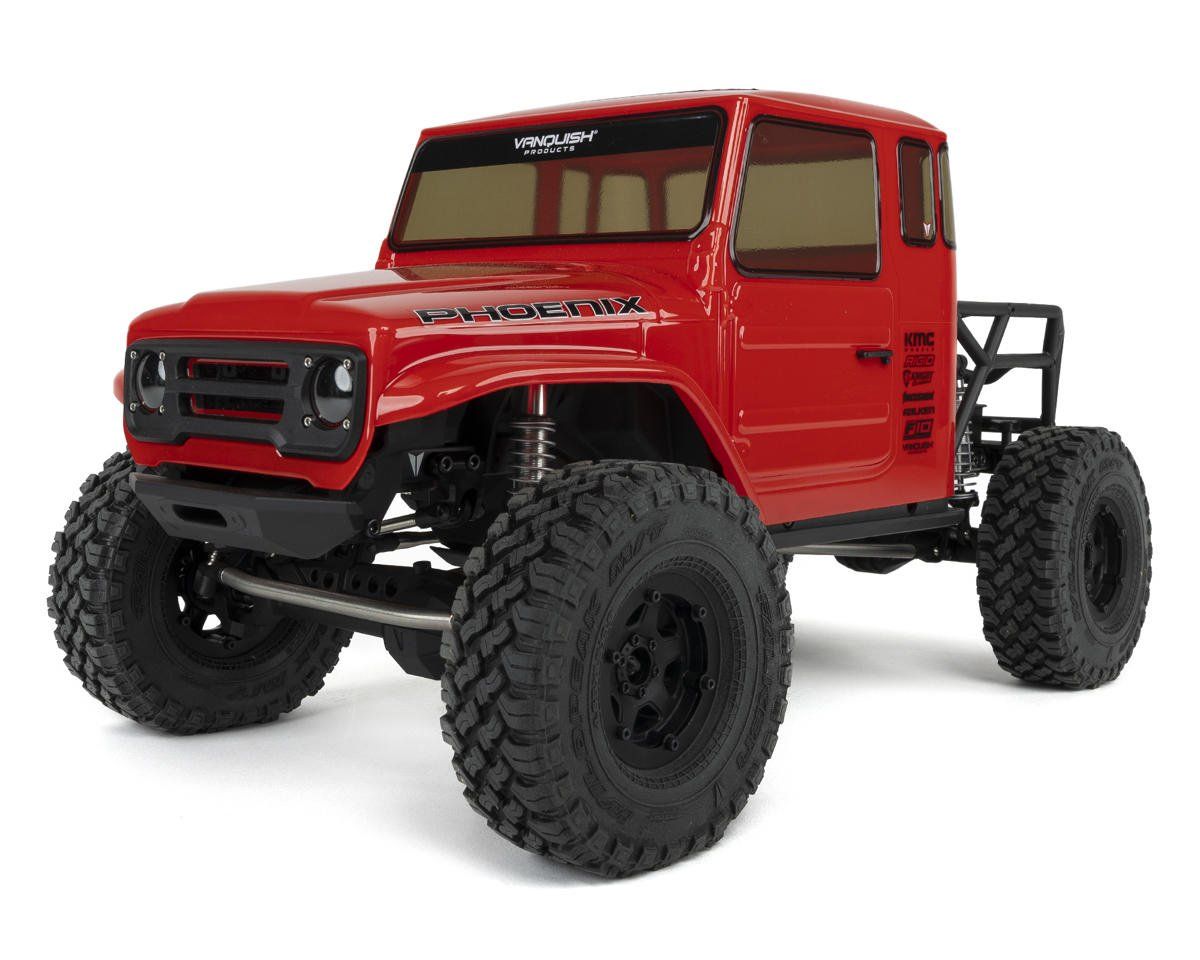#VPS09011A Vanquish Products VS4-10 Phoenix Straight Axle RTR Rock Crawler (Red)