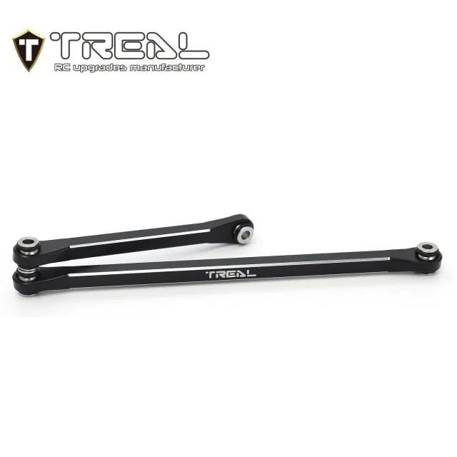 #X003K2BF23 Treal UTB18 Capra Aluminum Front Steering Links (Black)