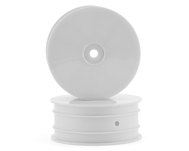 Team Associated 12mm Hex 2.2 4WD Front +1.5mm Buggy Wheels (2) (B74) (White) #92362