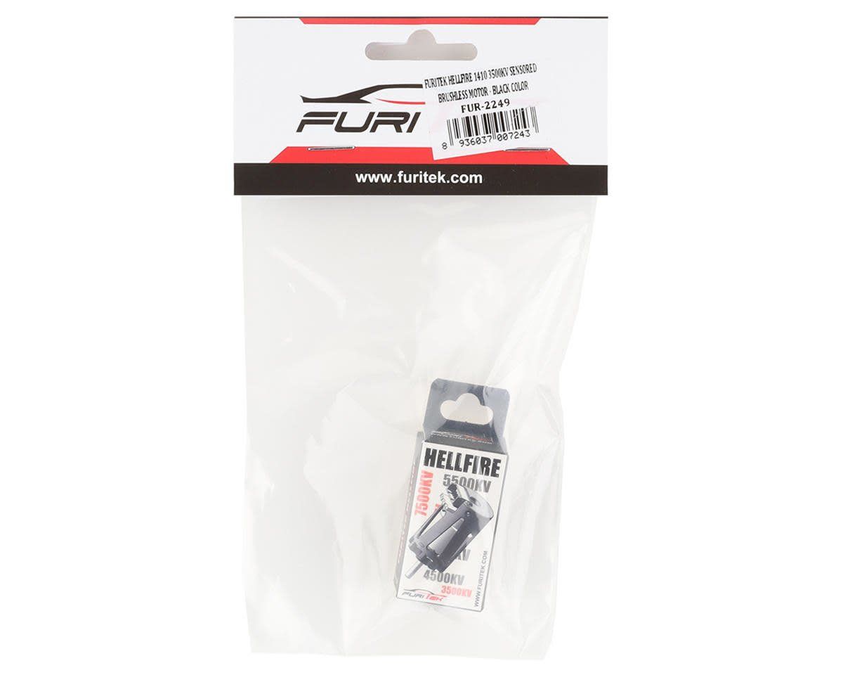 Furitek Hellfire 1410 3500kV Sensored Brushless Motor (Black) #FUR-2249