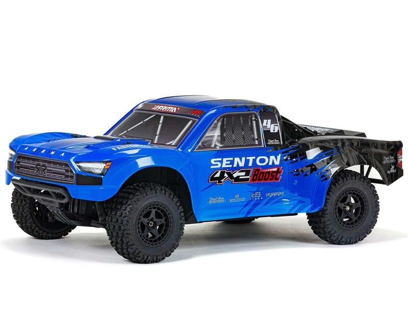#ARA4103V4T2  Arrma Senton 4X2 BOOST 1/10 Electric RTR Short Course Truck (Blue) w/SLT2 2.4GHz Radio