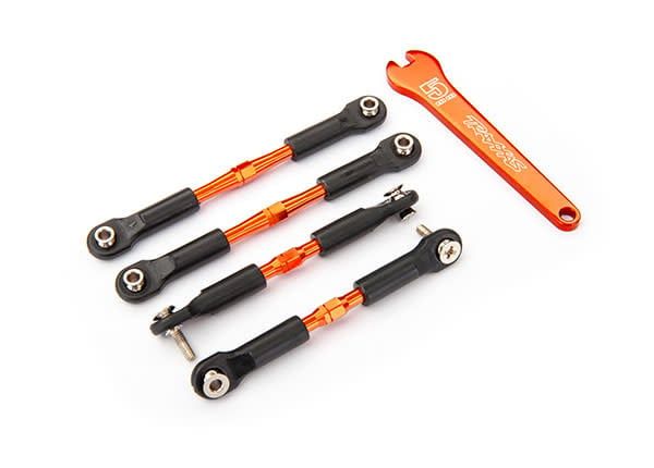Traxxas Aluminum Turnbuckle Camber Link Set (Orange) (4) #3741T