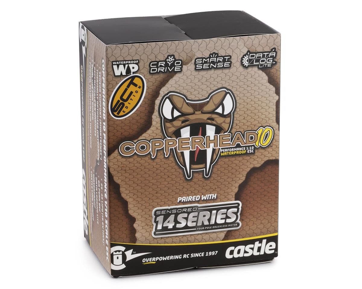 #010-0166-15 Castle Creations Copperhead 10 1/10 Sensored Combo w/1412 (2100Kv) (5mm Shaft)