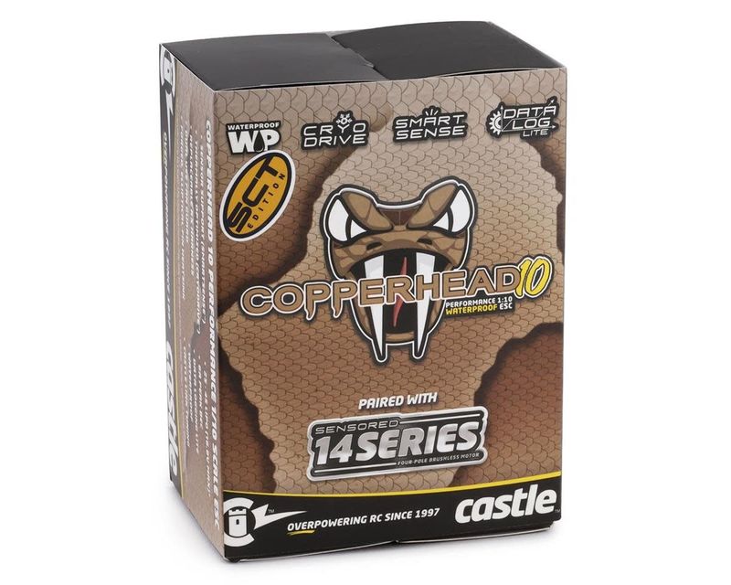 #010-0166-15 Castle Creations Copperhead 10 1/10 Sensored Combo w/1412 (2100Kv) (5mm Shaft)