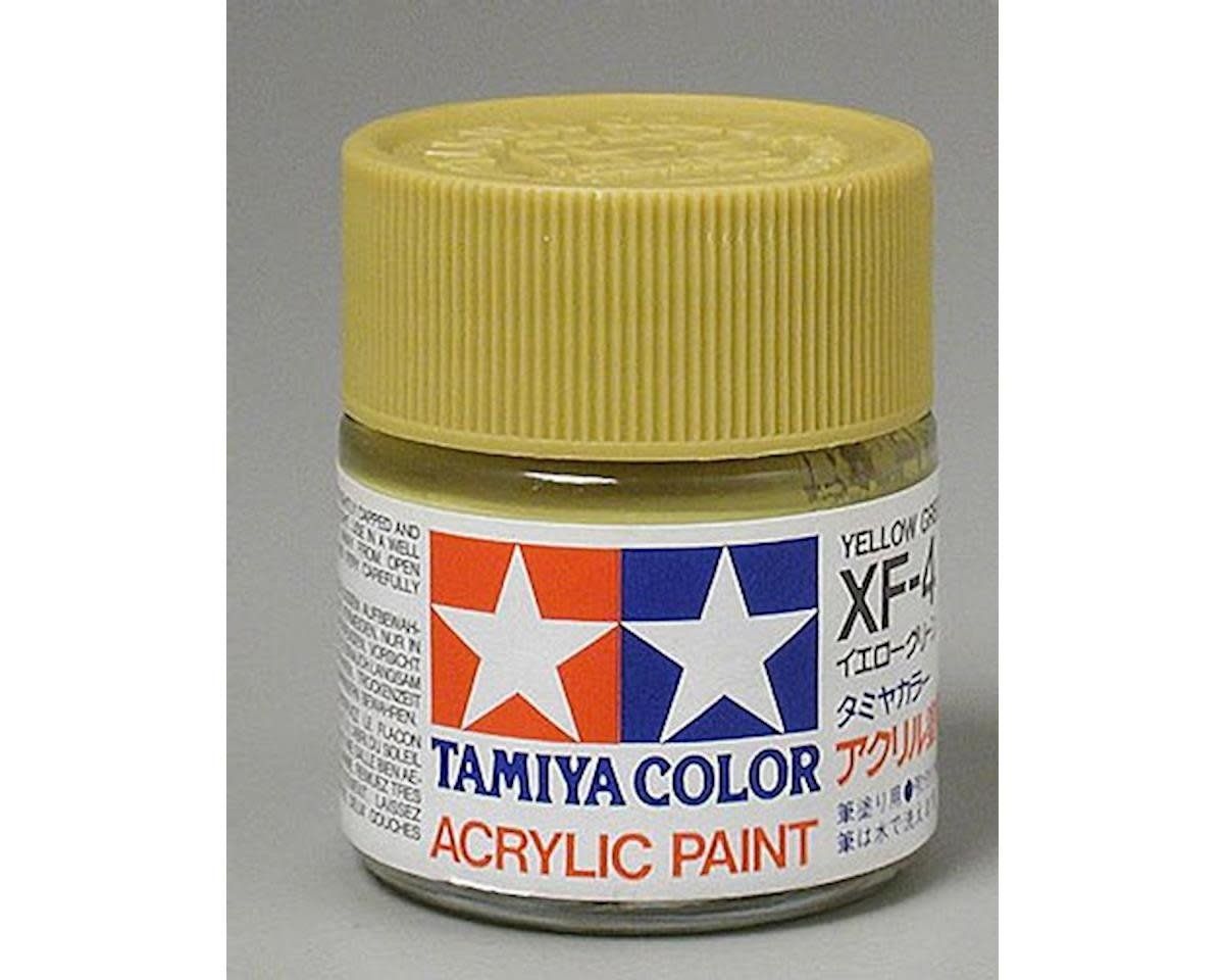 #81304 Tamiya XF-4 Flat Yellow Green Acrylic Paint (23ml)