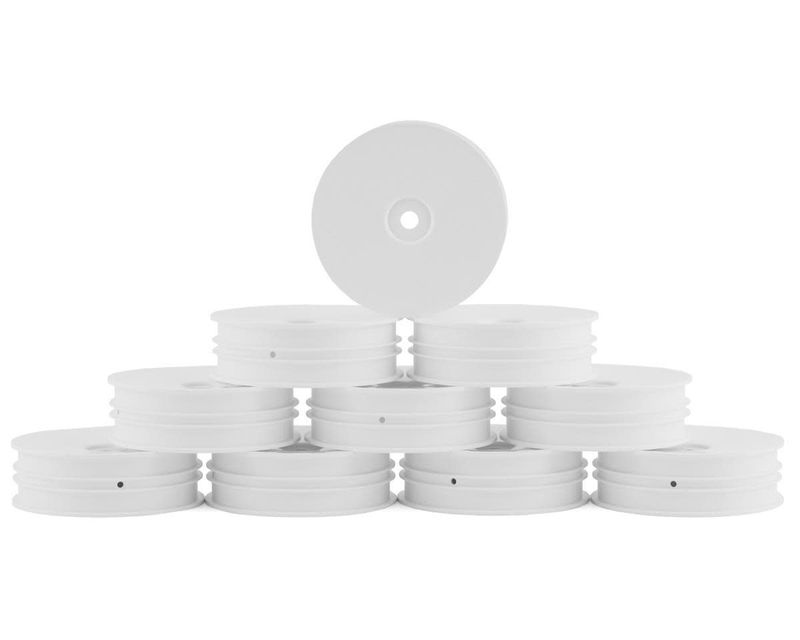 XRAY Slim "Aerodisk" 2WD Front Buggy Wheels (White) (10) (XB2) w/12mm Hex #329904-M