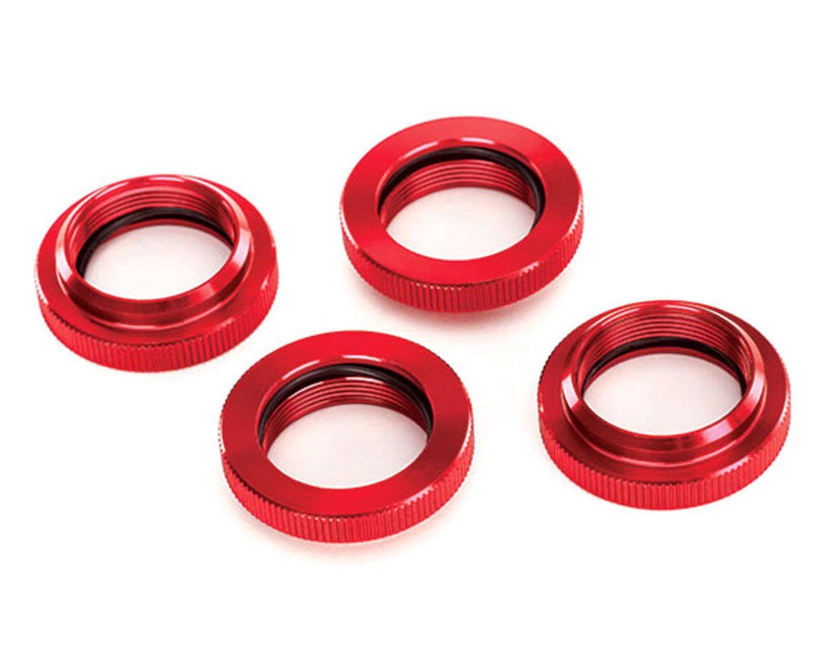 #7767R Traxxas X-Maxx/XRT Aluminum GTX Threaded Collar (Red) (4)