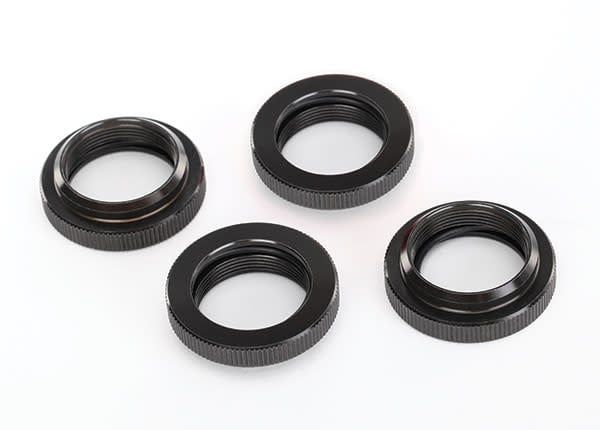#7767X Traxxas X-Maxx/XRT Aluminum GTX Threaded Collar (Black) (4)