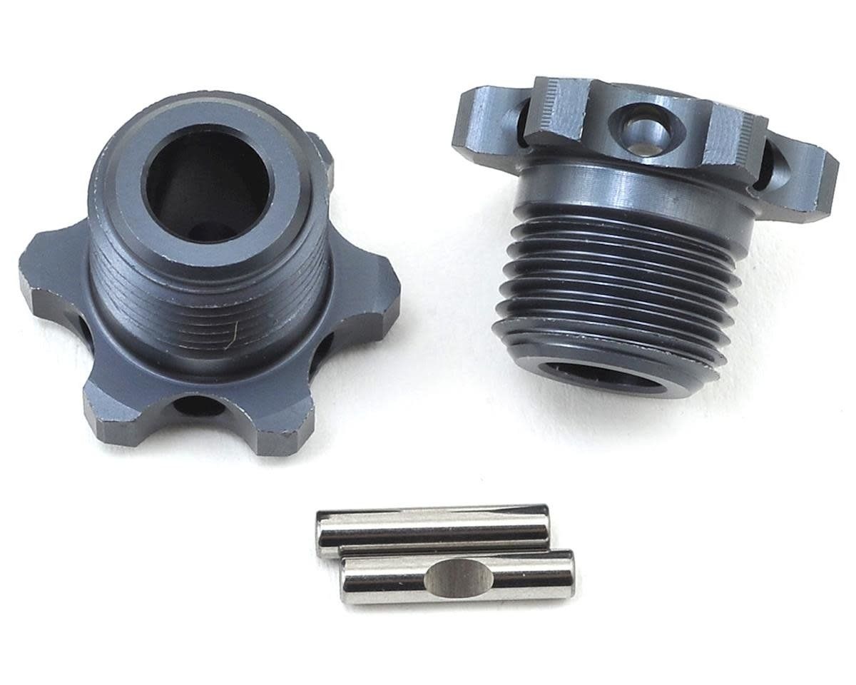 Tekno RC 17mm Narrow Aluminum Wheel Hub (Gun Metal) (2) #TKR5569