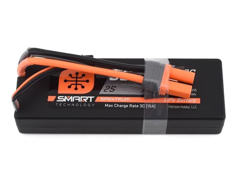#SPMX50002S30H5 Spektrum RC 2S Smart LiPo Hard Case Battery Pack w/IC5 Connector (7.4V/5000mAh)