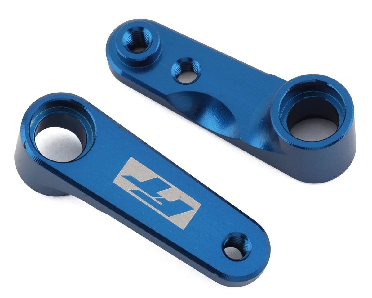 #91983 Team Associated RC10B6.4 Factory Team Steering Bell Cranks (Blue)