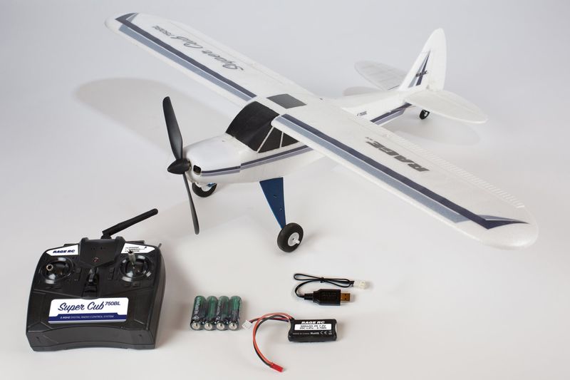 #RGRA1500 Rage RC Super Cub 750 Brushless RTF 4-Channel Aircraft with PASS (Pilot Assist Stability Software) System