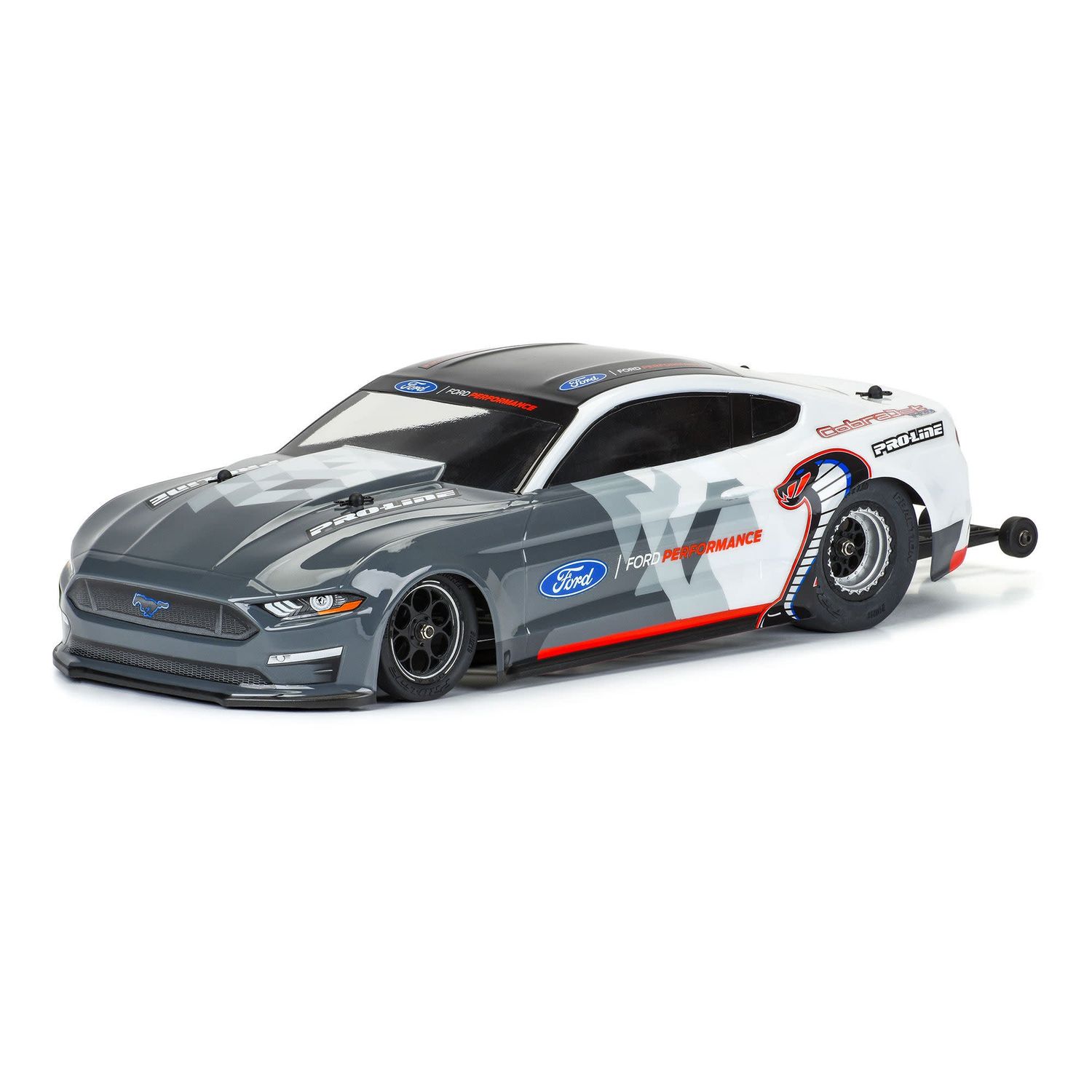 #3605-00  Pro-Line Losi Mini 1/16 Ford Mustang Cobra Jet 1400 No-Prep Drag Body (Clear)