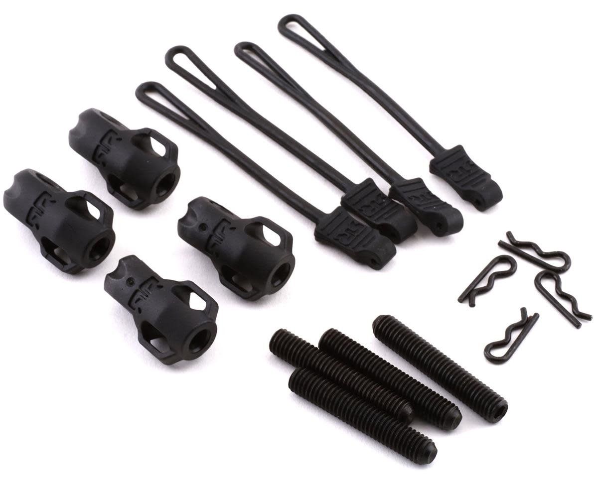 Arrma 8S BLX Brace Rod Ends w/Pins &amp; Retainers (4) #ARA320477