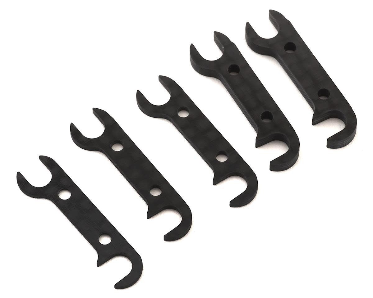 Team Associated RC10B74 Graphite Rear Hub Link Shim Set #92185