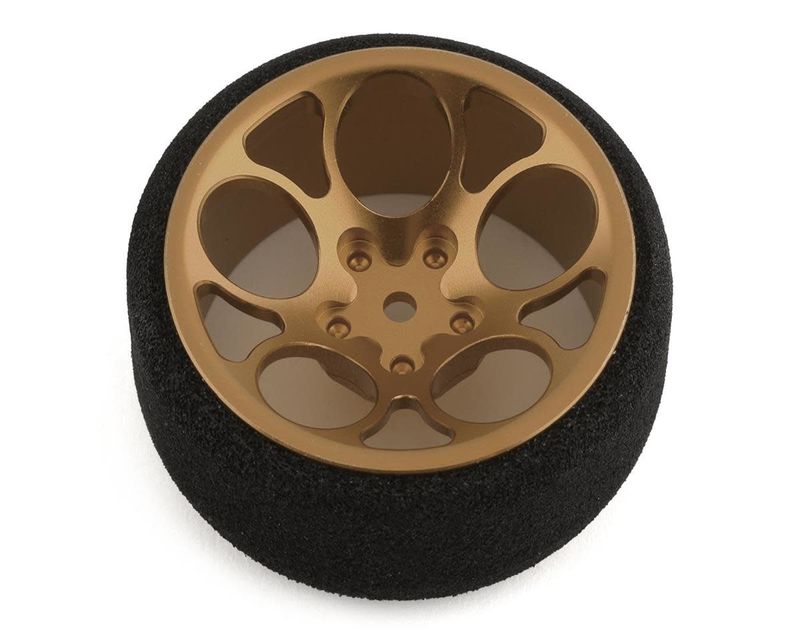 R-Design Sanwa M17/MT-44 Ultrawide 5-Hole Transmitter Steering Wheel (Gold) #RDD4929