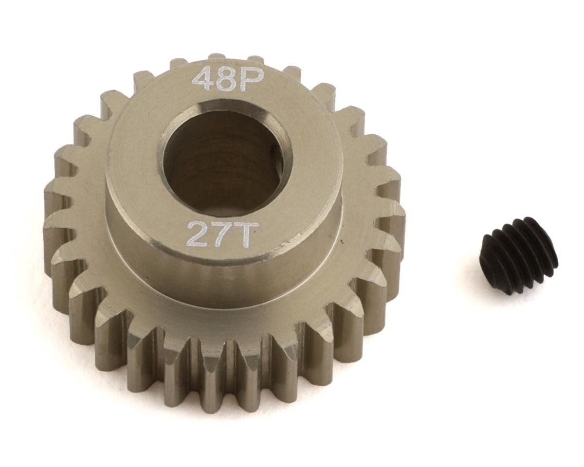 #PTK-8647 ProTek RC 48P Lightweight Hard Anodized Aluminum Pinion Gear (5.0mm Bore) (27T)