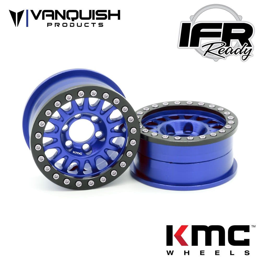 #VPS07805 Vanquish Products KMC 1.9" KM445 Impact Crawler Wheels (Blue)