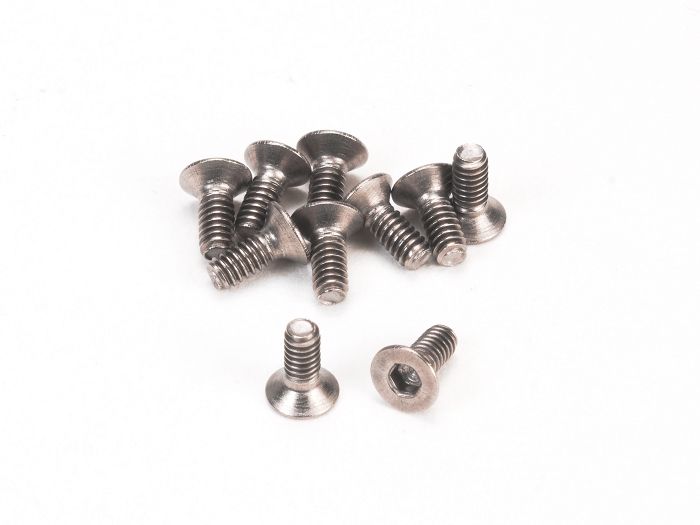 PN Racing M2x5 Titanium Countersunk Hex Machine Screw (10pcs) #700725