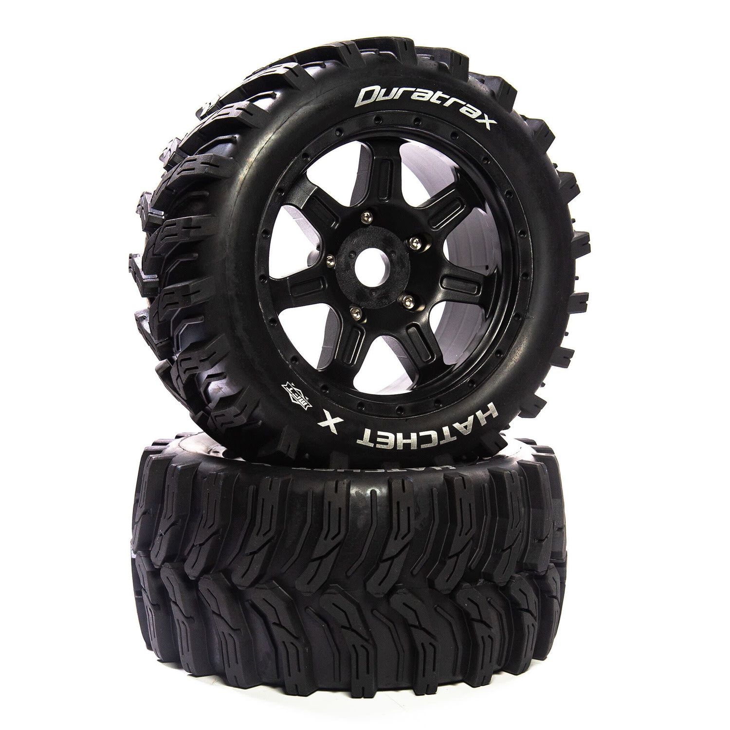 DuraTrax Hatchet X Belted Mounted Black 24mm Kraton 8S (2) #DTXC5588