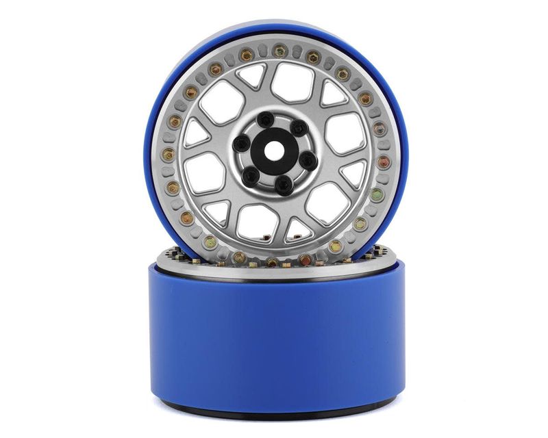 #SSD00569 SSD RC 2.2” Boxer PL Beadlock Wheels (Silver) (2)