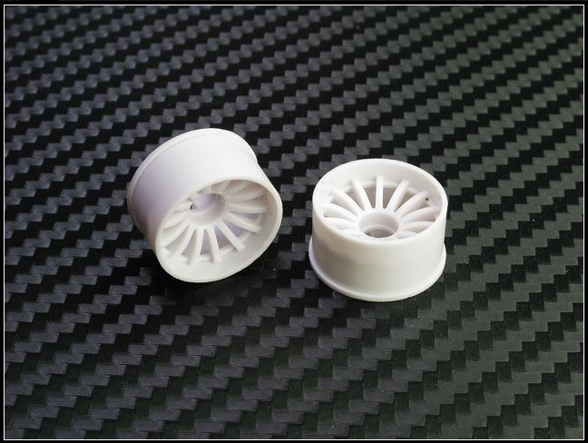 PN Racing Mini-Z 2WD Machine Cut 16-Spoke Rear Wheel R0 (White) #216WR0