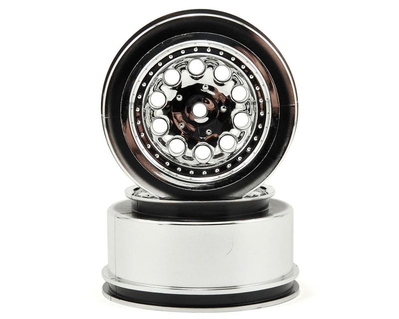 RPM 12mm Spline Drive "Revolver" Short Course Wheels (Chrome) (2) (Slash Front) #82323