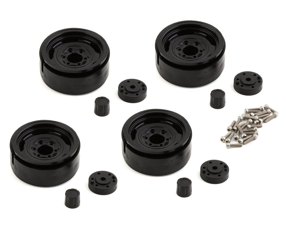 #42328 Element RC Enduro 1.9" Steelie Wheels (Black) (4)