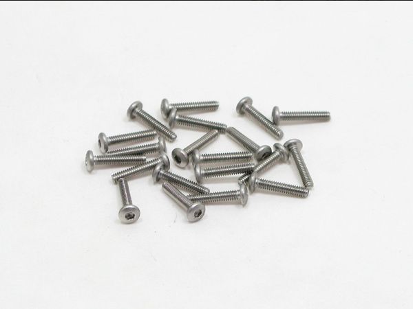 PN Racing M2x10 Countersink Stainless Steel Hex Machine Screw (20pcs) #700310
