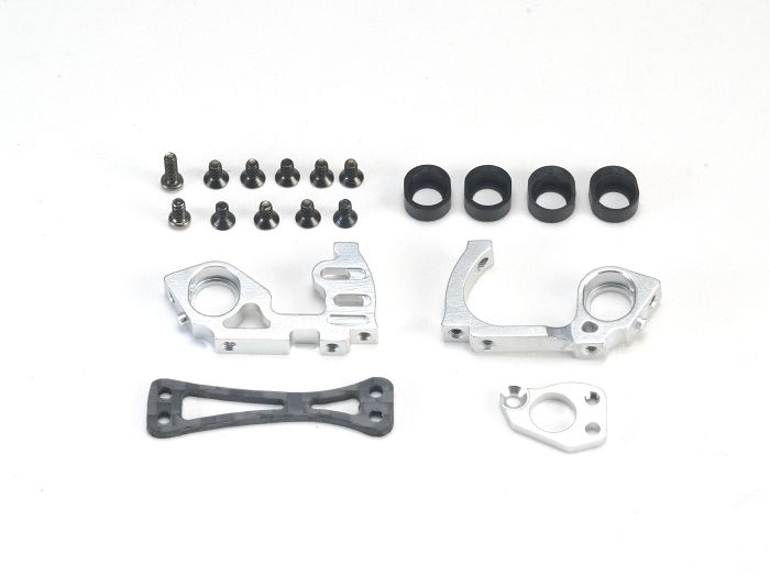 PN Racing Mini-Z V5 Motor Mount Conversion Kit For MR3322 Gimbal System (Silver) #MR3300QS