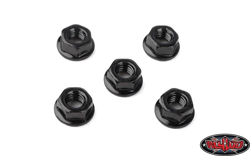 #Z-S0547 RC4WD M4 Low Profile Flanged Lock Nut (Black)