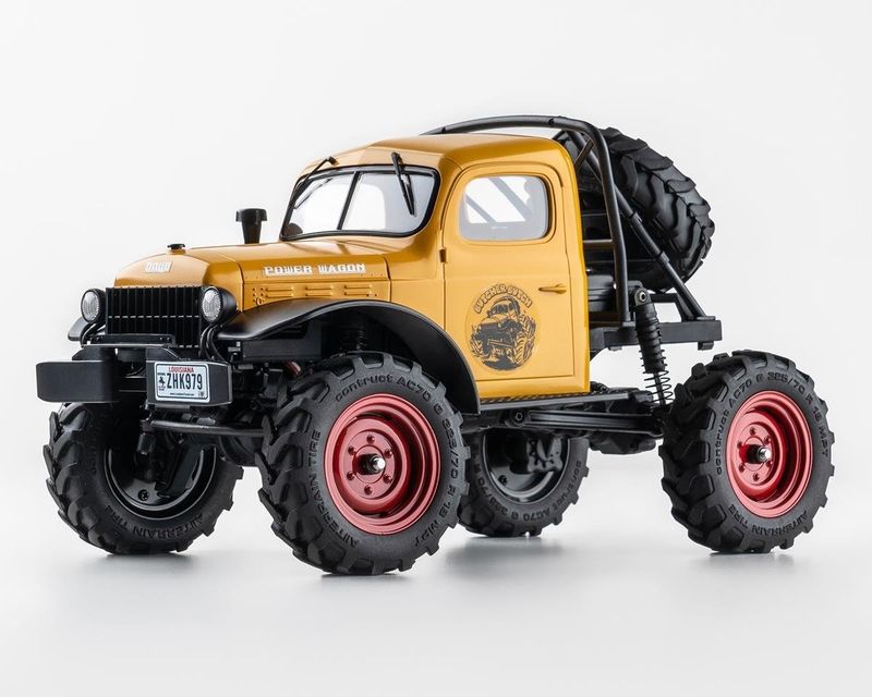 FMS FCX24 Power Wagon 1/24 Scale Micro Rock Crawler w/Hard Body (Yellow) #12401YL