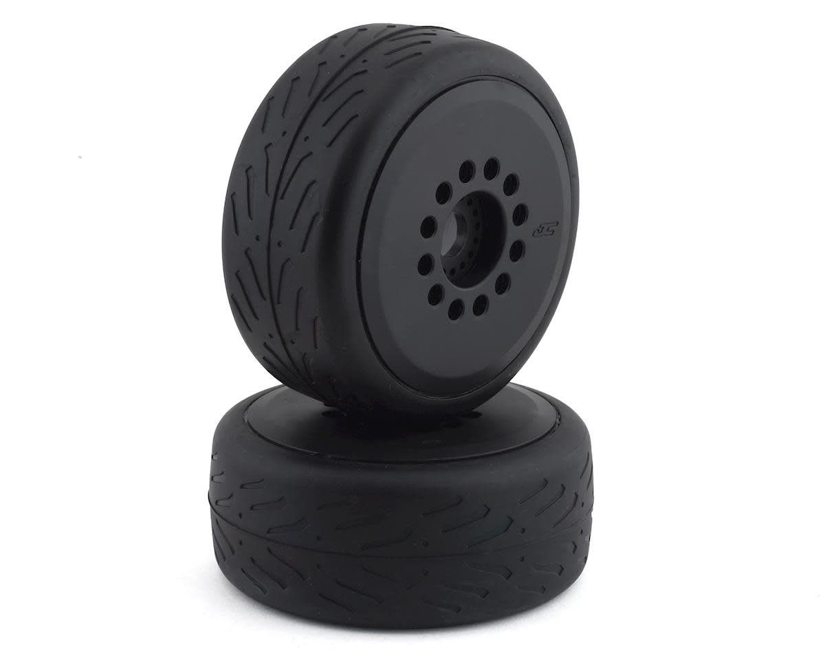 #3113-39 JConcepts Speed Claw Belted Tire Pre-Mounted w/Cheetah Speed-Run Wheel (Black) (2)
