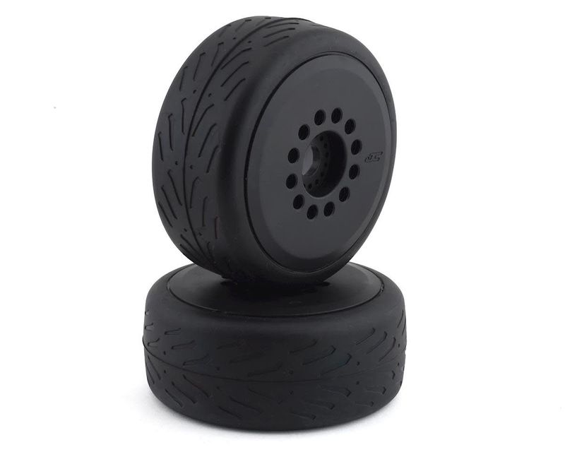 #3113-39 JConcepts Speed Claw Belted Tire Pre-Mounted w/Cheetah Speed-Run Wheel (Black) (2)