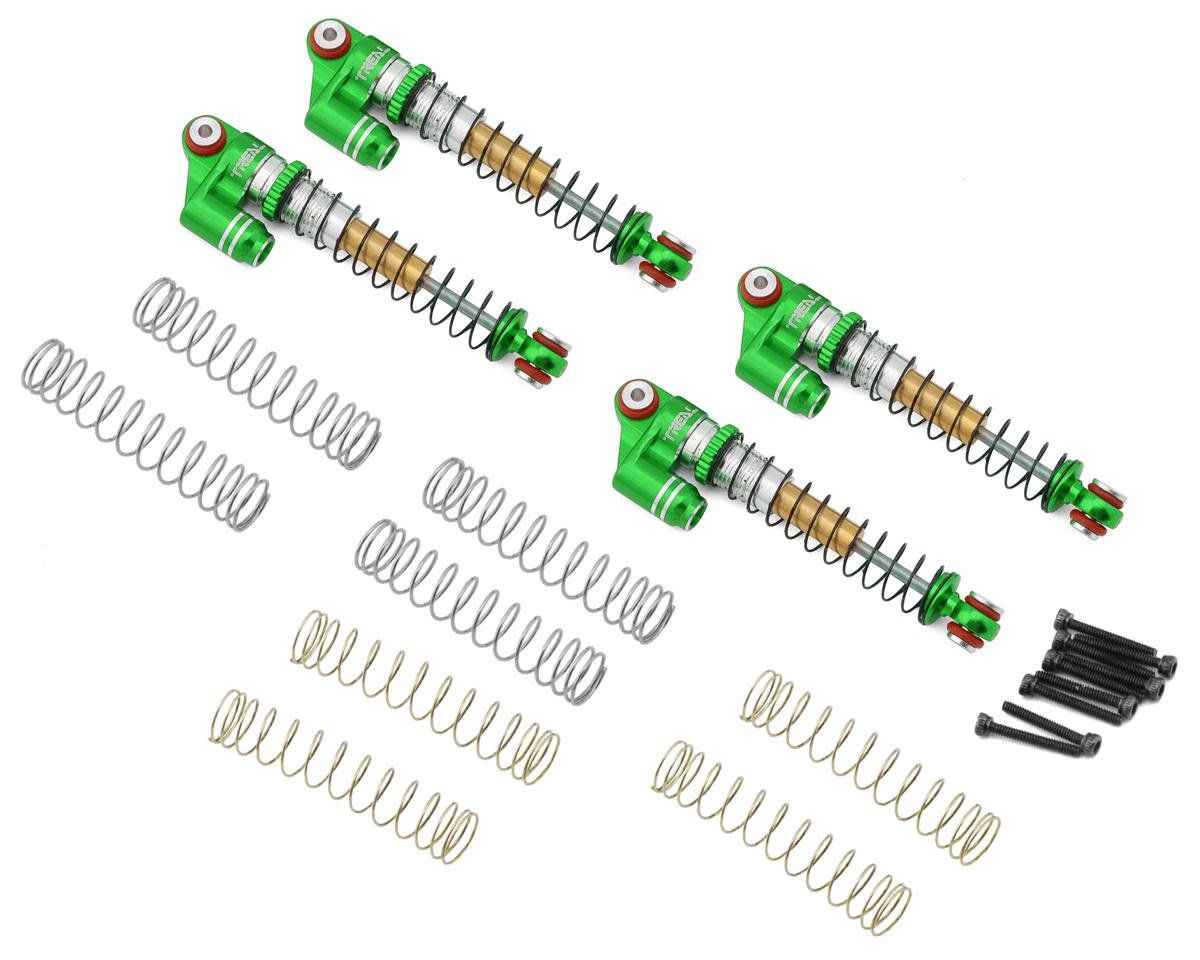 #X003A89VS7  Treal Hobby Axial SCX24 Aluminum Long Travel Threaded Shocks (Green) (4) (43mm)