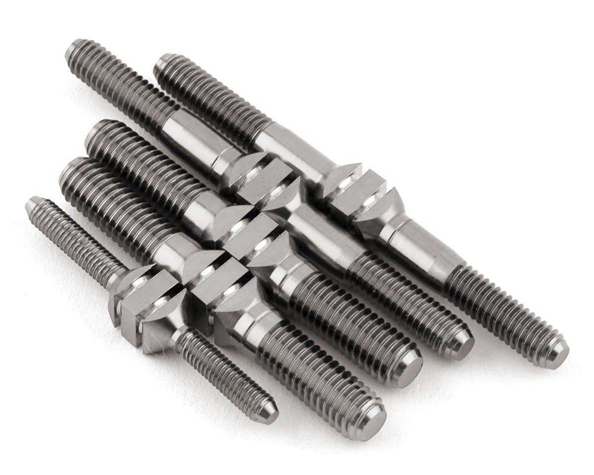 J&amp;T Bearing Co. Associated RC8B4/RC8B4e Titanium "Milled" Turnbuckle Kit (Natural) #JT10653