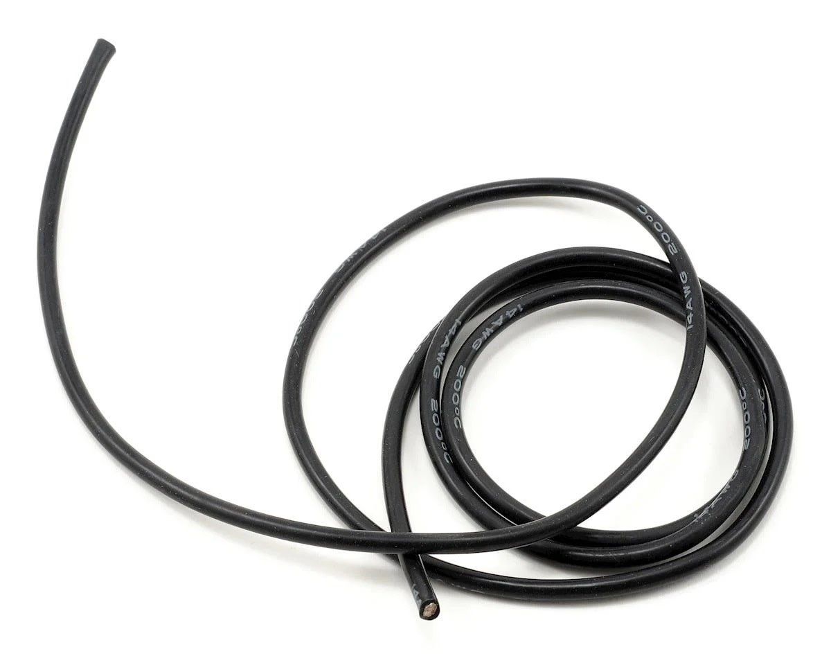 #PTK-5607 ProTek RC Silicone Hookup Wire (Black) (1 Meter) (14AWG)
