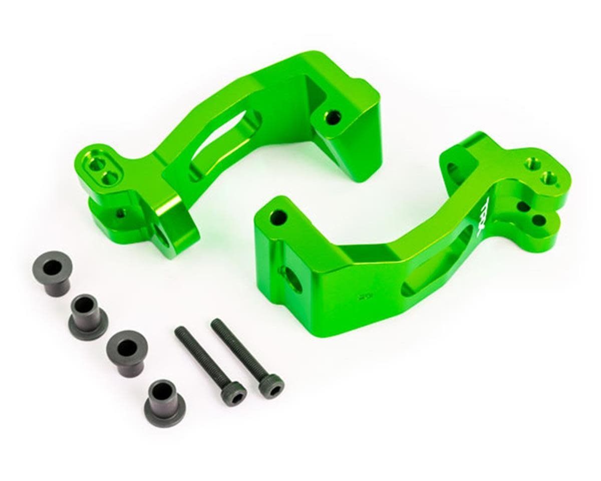 #9532G Traxxas Sledge Aluminum Caster Blocks Left &amp; Right (Green) (2)