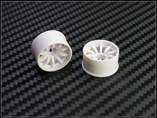 PN Racing Mini-Z 2WD Machine Cut 10-Spoke Rear Wheel R0 (White) #210WR0