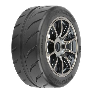 #10199-11 Pro-Line 1/7 Toyo Proxes 2.9" Belted Tires Pre-Mounted w/17mm Spectre Wheels (Gunmetal)