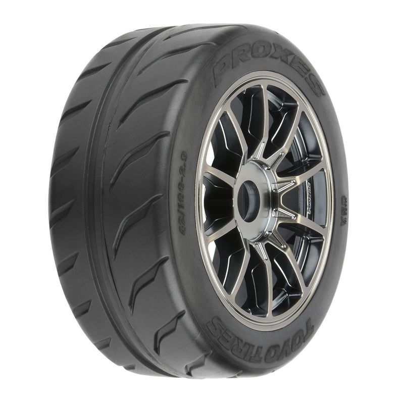 #10199-11 Pro-Line 1/7 Toyo Proxes 2.9" Belted Tires Pre-Mounted w/17mm Spectre Wheels (Gunmetal)