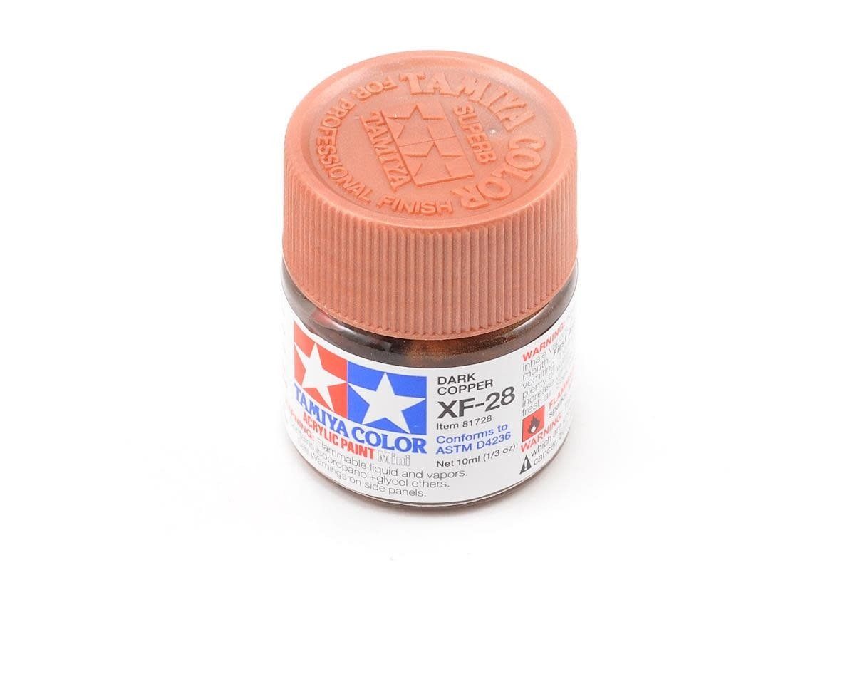 #81728 Tamiya XF-28 Flat Dark Copper Acrylic Paint (10ml)
