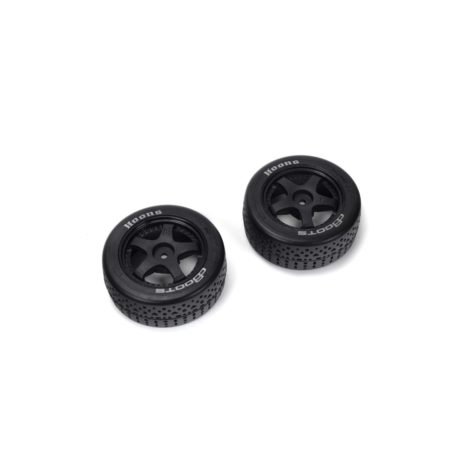#ARA550096  Arrma DBoots Hoons 35/085 2.4 Belted 5-Spoke Pre-Mounted Tires (2) (Silver) w/14mm Hex